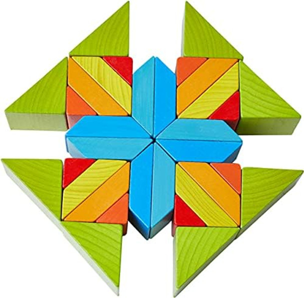 Haba Wooden Mosaic 3D Arranging Game – Colorful Building Blocks & Geometric Puzzle for Toddlers Montessori Toys for 3+ Year Old STEM Learning Toy with 48 Pieces & Pattern Cards Made in Germany
B08NDT3C9Z