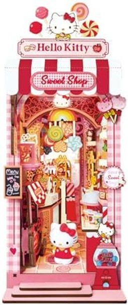 Hands Craft Hello Kitty Sweet Shop Book Nook Kit – Official Sanrio DIY Miniature Shelf Insert with Touch LED – 149-Piece 3D Puzzle for Adults & Teens – Kawaii Decor Collectible Diorama Craft Kit
B0FFQB57S7