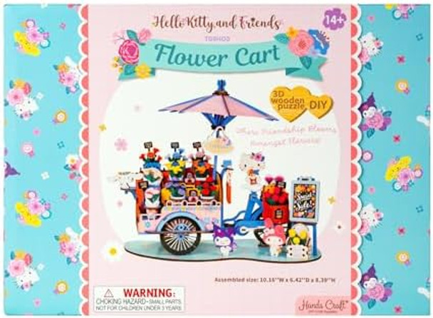 Hands Craft Hello Kitty And Friends Flower Cart 3D Wooden Puzzle Kit DIY Floral Model Arts & Crafts for Adults & Kids Creative Hobby Kits Hello Kitty Characters Wood Building Set Nice 
B0DGKHV23Y