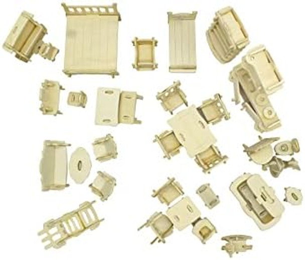 Hotmisu Small FurnitureDollhouse Furniture and Accessories 34PCS Wooden Dollhouse Furniture Set 3D Puzzle Miniature Puzzle Doll House Furniture Kit Puzzle for Kids Teens and Adults
B0968MVBX4