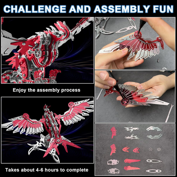 Hplmkj 3D Metal Puzzles for Adults 3D Metal Model Kits 3D Puzzle Mechanical Eagle Models Kits for Men Teens and Students
B0FFSSN721