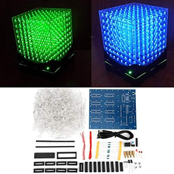 Hurrise Led Cube Led Cube Lights 3D Led Cube Light Cube Kit 8X8X8 Cm Led Light Group Cube DIY Kit Luminous Cube for Kids/Teenager Learning Activities
B09QL4XYQF