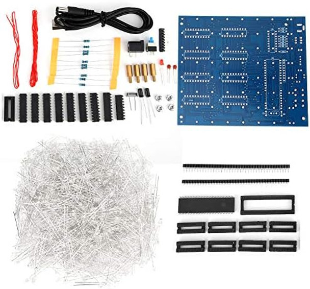 Hurrise Led Cube Led Cube Lights 3D Led Cube Light Cube Kit 8X8X8 Cm Led Light Group Cube DIY Kit Luminous Cube for Kids/Teenager Learning Activities
B09QL4XYQF