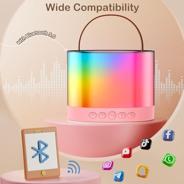 Hwwr Mini Karaoke Machine for Kids with 2 Microphones Popular Birthday s for Girls Boys Age 3-14+ Singing Machine with Party Lights
B0FKM3YMHH