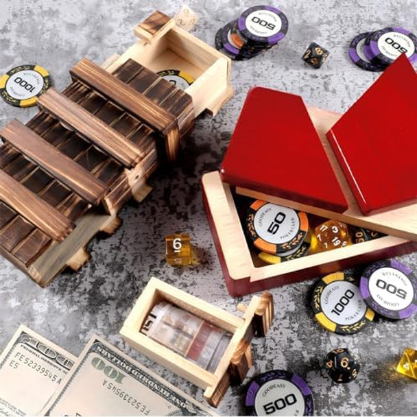 Hydren HyDren 2 Pcs Christmas Wooden Puzzle Box With Secret Compartment - 3D Brainteaser Lock Box Wood Brain Teaser Difficult Puzzle s Game
B0BGRDFPHF