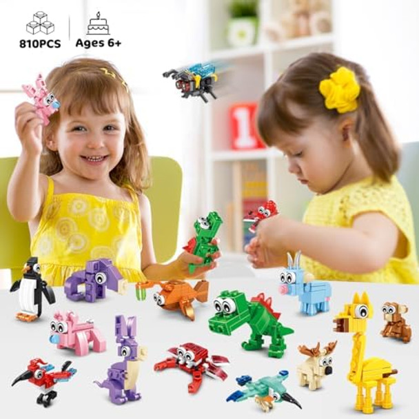 Insoon 30 Packs Animal Party Favors for Kids 810 PCS Mini Animal Building Block Toy Set for Goodie Bag Fillers Classroom Prizes Easter Birthday Children's Day for Boys Girls Student Ages 6+
B0D6XJK63R