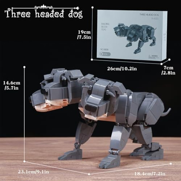 Iwutefet 3D Puzzle Dog Building Blocks Set with The Three Head Dogs Animals DIY Construction Ornament Creative Home & Office Decor Educational ABS Brick ModelIdeal for Adults
B0F2F7MM8R