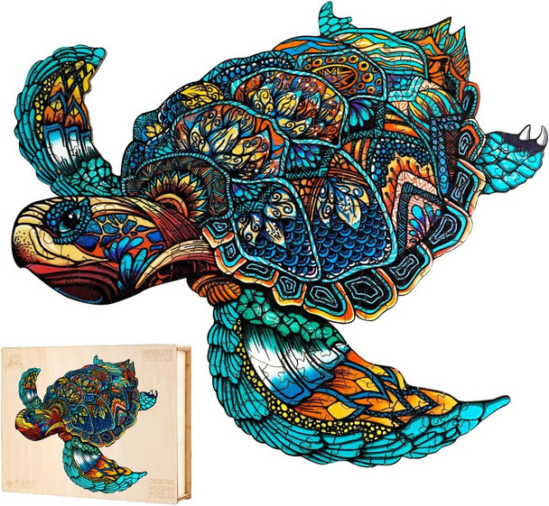 Jigfoxy Wooden Puzzles for Adults Sea Turtle Wooden Jigsaw Puzzles for Adults Kids Unique Animal Shape Wood Cut Puzzles Christmas Thanksgiving s for Friend Family(M-11.8x10in-180pcs)
B09N3MQWYP