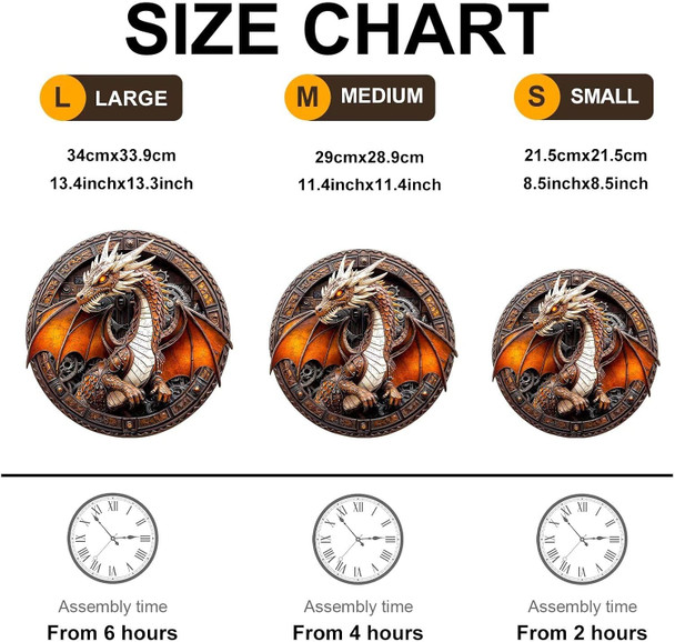 Jollitot Mechanical Dragon Puzzles Adults s Wooden 100 Pieces 8.5x8.5in
B0DR2J9VVJ