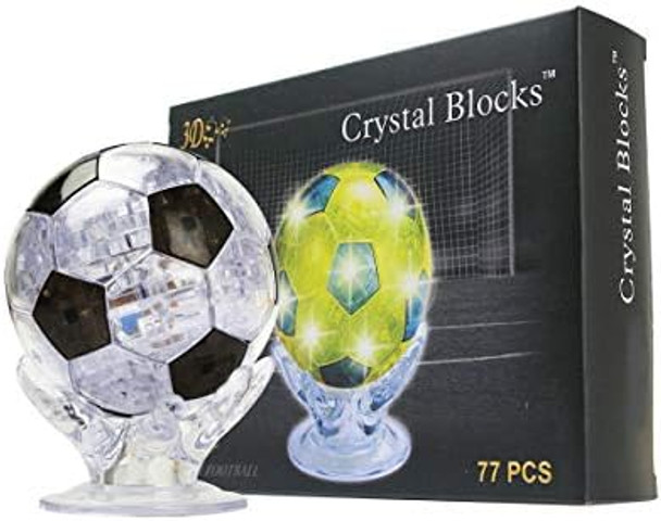 Joyfia 3D Crystal Puzzle Soccer Ball Puzzle Model Toy Fun Brain Teaser Jigsaw Puzzles Game s Toy for Kids Adults Family for Ages 8+ (77 Pieces Black & Transparent)
B09VGSGRB7