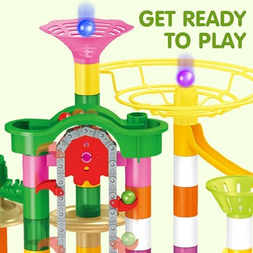 Joyin JOYIN 236Pcs Glowing Marble Run with Motorized Elevator- Construction Building Blocks Toys with 30 Glow in The Dark Plastic Marbles STEM Toy for Boys and Girls for Christmas
B0CKKXBKXN