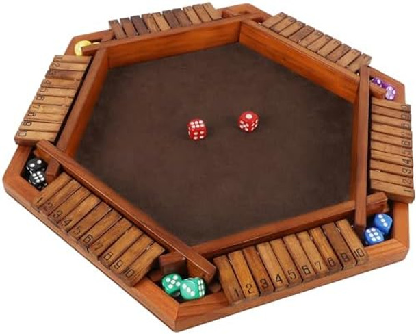 Juegoal Wooden Shut The Box Dice Game for 1-6 Players Tabletop Board Game with 12 Dice for Kids Adults Families Classics Travel Portable Classroom Home Party Pub Board Game Sets
B0CF28KQ2H