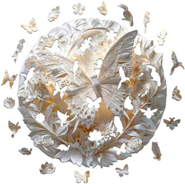 Kaayee Wooden Jigsaw Puzzles-3D Visual Effect Paper Butterfly Wooden Puzzle Adult Unique Shape Wooden Puzzle Wooden Jigsaw Puzzle for AdultPuzzle for AdultsFamily Puzzles (M-11.4 11.4in-200pcs)
B0DQGZGZPC