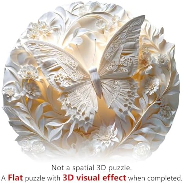 Kaayee Wooden Jigsaw Puzzles-3D Visual Effect Paper Butterfly Wooden Puzzle Adult Unique Shape Wooden Puzzle Wooden Jigsaw Puzzle for AdultPuzzle for AdultsFamily Puzzles (M-11.4 11.4in-200pcs)
B0DQGZGZPC