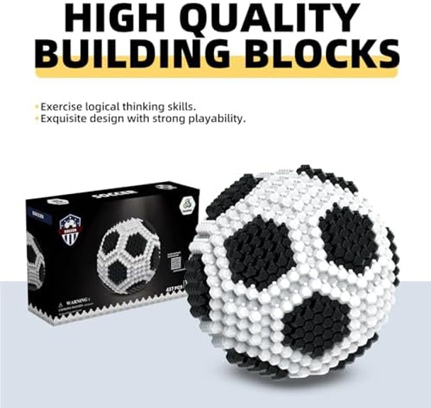Kadele Soccer Building Block Set Adults challenging STEM Block Decorations Miniature 3D Educational Toys for Ages 14 15 16 and Above (437 Pieces)
B0D9RZQQ56