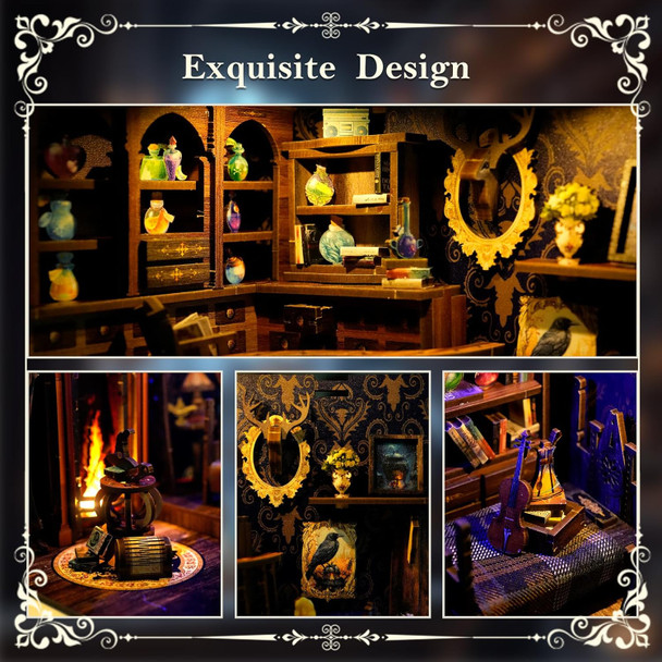 Kangomelon DIY Book Nook Kit Wooden Bookshelf Miniature Serenity Coffee House Kit 3D Wooden Puzzles Bookends Miniature House Kit Book Nook Bookshelf Insert Decor with LED Lights Wood Crafts for Adults
B0DSP5W4SY