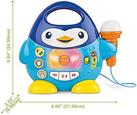 Kiddolab Toddler Karaoke Machine: Fun Musical Toys for Toddlers 1-3 & 3-5 Ideal Kids Karaoke Machine for Boys Engaging Toddler Toys 2-3 for Aspiring Little Singers (Penguin)
B07DQQ3SC7