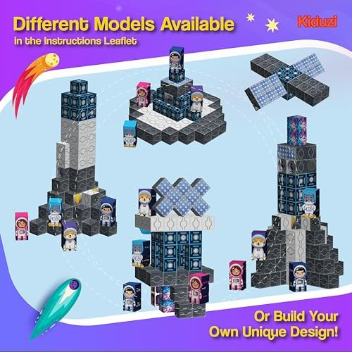 Kiduzi 2 in 1 Toy: Magnetic Building Blocks – Space Adventure Edition - 100-Piece STEM Toy Ages 3-10+ - 2D Puzzle & 3D Models - Screen- Fun - Strong Magnets Durable & Travel-Friendly
B0DRFPVKMW
