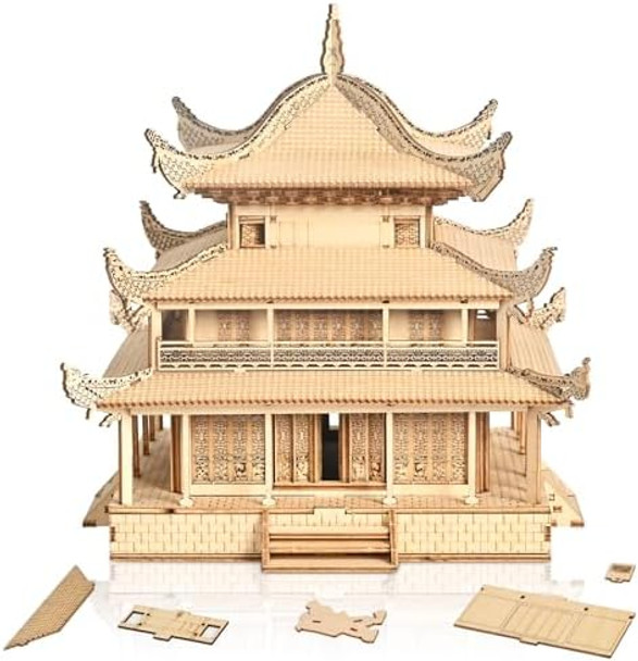 Krfapt 3D Wooden Puzzle & Building Blocks for Adults 14+ - Yueyang Tower Chinese Architecture Model Kit (216 PCS) DIY Craft for Men & TeensNo Glue Needed
B0FC2834WC