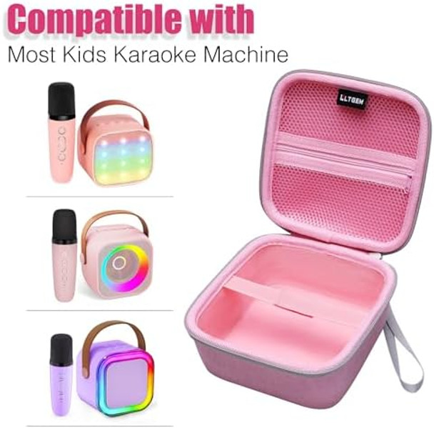 L Ltgem Kids Mini Karaoke Machine Case for YLL/for IROO/for Kinglucky/for OUTUVAS/for VERKB Portable 2 Microphones Storage Bag Pink (Case Only)
B0CZ8CWYR6