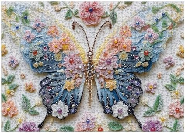 Larkipuzz Crystal Butterfly Flower Puzzles for Adults 1000 Pieces 3 D Pretty Diamond Gem Animal Jigsaw Puzzle Aesthetic Challenging Jewel Embroidery Wings Puzzle
B0FJFLJDBQ