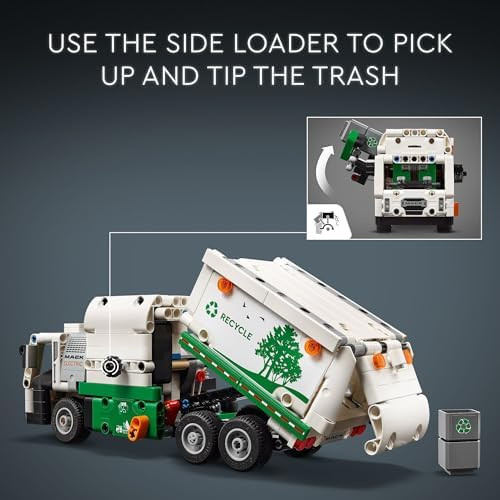 Lego Technic Mack LR Electric Garbage Truck Toy Buildable Kids Truck for Pretend Play Great for Boys Girls and Kids Ages 8 and Up who Love Recycling Truck Toys and Vehicles 42167
B0CGY4YRSJ