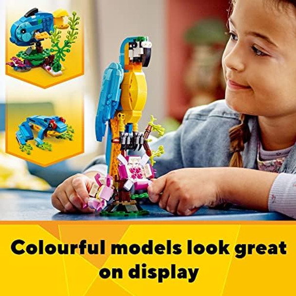 Lego Creator 3 in 1 Exotic Parrot Building Toy Set Transforms to 3 Different Animal Figures - from Colorful Parrot to Swimming Fish to Cute Frog Creative Toys for Kids Ages 7 and Up 31136
B0BLJ3LHCH