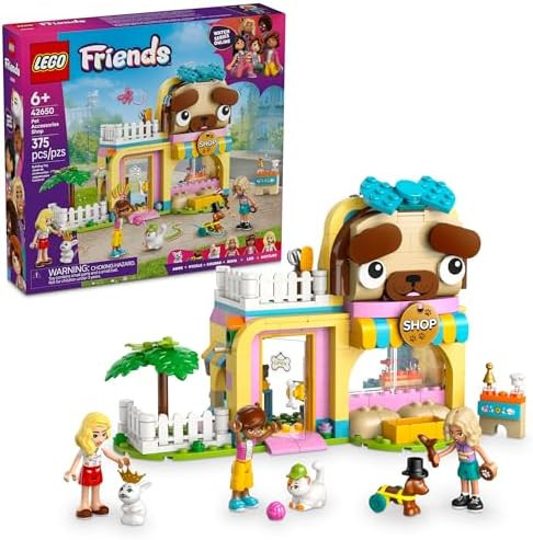 Lego Friends Pet Accessories Shop Pretend Play Set - Building Toy for Kids Girls and Boys Ages 6+ - with 3 Minidolls Toy Dog Cat & Rabbit - Idea for Birthday - 42650
B0DJ19XGSY