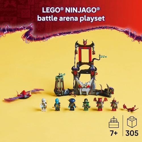 Lego NINJAGO Dragonian Storm Village Toy Building Set - Pretend Play Playset for Kids Boys and Girls Ages 7+ - Spinner Toy with 6 Ninja Toy Minifigures - Idea for Birthdays - 71841
B0DJ1BRCNF
