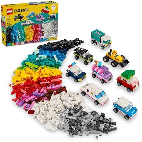 Lego Classic Creative Vehicles Colorful Construction Brick Building Kit with Ice Cream Truck Police Car Toy Model City Cars and More or Car Toy for Boys Girls and Kids Ages 5 and Up 11036
B01N9DNQAU