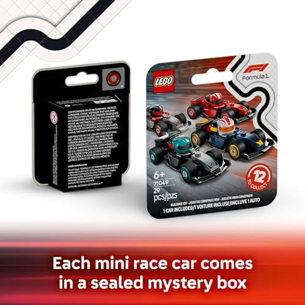 Lego F1 Collectible Race Cars 6 Pack - Building Set for Boys & Girls Ages 6+ - Birthday Party Favor or - Mystery Box W/Surprise F1 Car Toys - Travel Toys for Kids - 66796
B0DJ1CGPKN