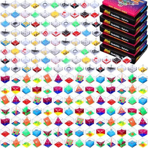 Lenwen Brain Teaser Puzzle Mini Fidget Puzzle Cubes 3D Ball Maze Cube Cubes Party Favor Games Challenge Decompression (240 pcs)
B0F83W79FJ