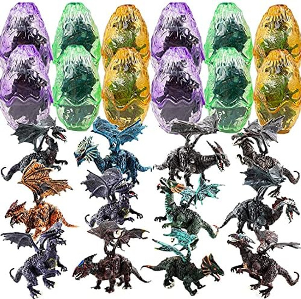 Liberty Imports Liberty Imports 12 Pack Deluxe 3D Action Figures Realistic Figurine Puzzles in Jurassic Hatching Eggs - Ideal Kids Toy Party Favors Bulk Supplies (Dragons)
B075X26FHP