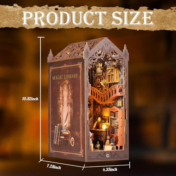 Lycidae Magic&Garden House Miniature House Kit 3D Puzzle Wooden LED Lights Decoration Booknook Book Shelf Decoration 
B0F3J8KDHG