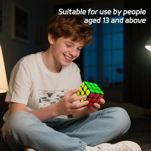 Maujoy 3x3x3 Rubik's Cube for The Blind - Touch Speed ​​Cube with 3D Raised Icon Rotating Tactile Cube for The Visually Impaired
B0F31WYPJ8