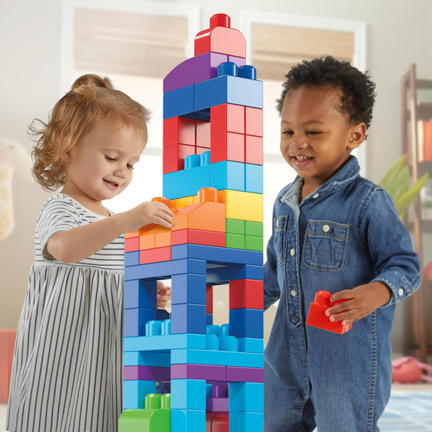 Mega Brands MEGA BLOKS First Builders Toddler Blocks Toys Set Big Building Bag with 80 Pieces and Storage Blue Ages 1+ Years
B007GE75HY
