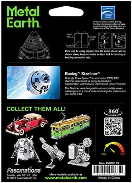 Metal Earth Boeing CST-100 Starliner 3D Metal Model Kit Fascinations
B07L51FZZB