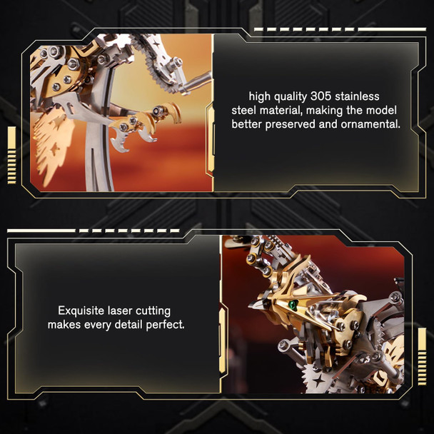 Microworld 3D Metal Puzzle for Adults Phoenix 3D Metal Model Kits Mechanical Challenge 3D Puzzle DIY Animal Difficult 3D Puzzles Home Decor Art Craft s (Gold)
B0FGD95WSW