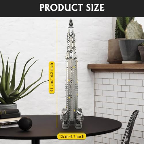 Microworld 3D Metal Puzzle Aviation Model Kits Rocket Models Kits to Build for Kids Boys Teens Men DIY Toys Brain Teaser Puzzles 3D Puzzle Model Kits Creative Birthday 736 Pcs
B0DM48V82M