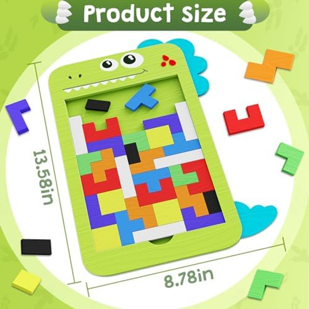 Mindpal 40 Pcs Wooden Blocks Puzzles Jigsaw Puzzles Wooden Brain Teaser IQ Game Toy Educational Puzzle Intelligent Tangram 3D Russian Blocks for 3+ Years Old Kids
B0D7H3NRZD Mindpal 40 Pcs Wooden Blocks Puzzles Jigsaw Puzzles Wooden Brain Teaser IQ Game Toy Educational Puzzle Intelligent Tangram 3D Russian Blocks for 3+ Years Old Kids
B0D7H3NRZD