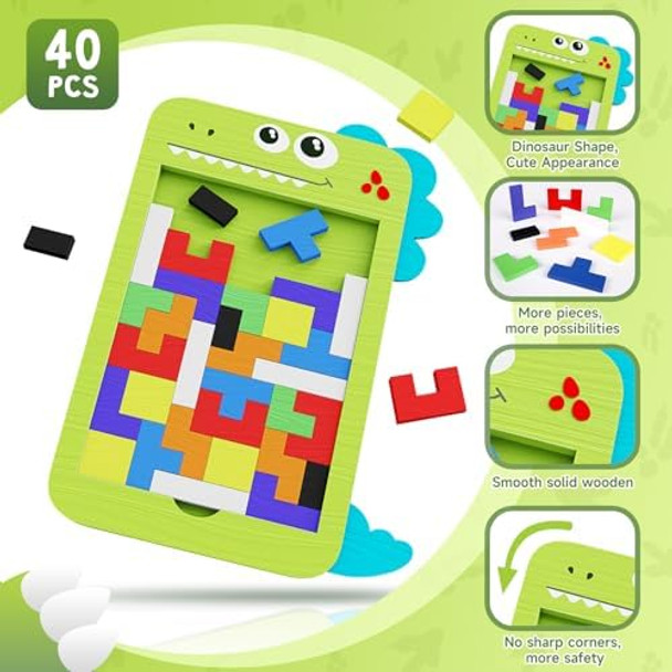 Mindpal 40 Pcs Wooden Blocks Puzzles Jigsaw Puzzles Wooden Brain Teaser IQ Game Toy Educational Puzzle Intelligent Tangram 3D Russian Blocks for 3+ Years Old Kids
B0D7H3NRZD Mindpal 40 Pcs Wooden Blocks Puzzles Jigsaw Puzzles Wooden Brain Teaser IQ Game Toy Educational Puzzle Intelligent Tangram 3D Russian Blocks for 3+ Years Old Kids
B0D7H3NRZD