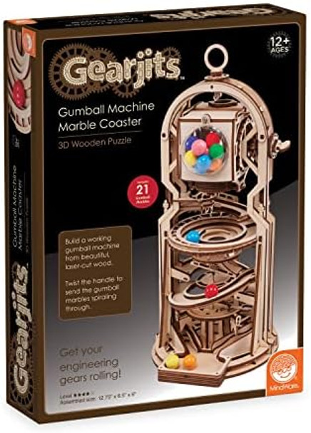Mindware Gearjits: Gumball Machine Marble Coaster – Wooden 3D Building Puzzle for Teens & Adults – DIY STEM Building Toys for Kids – Fun for Adults Too – Ages 12 and Up
B0B8LB9L2T