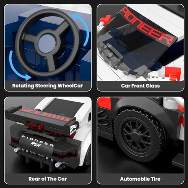 Mould King Speed Champion Car Building Toys with Acrylic Display Case Model Race Car Toy Building Blocks Kit Collectible Racing Vehicle Set for Kids Age 8+ Teens Adults
B0D2PY9YKQ