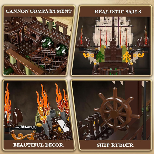 Mould King Large Pirates Ship Model Building Blocks Kits MOC Dutchman Building Block Pirate Ship Construction Set to Build Toys for Age 14+/Adult Collections Enthusiasts (4364+Pieces)
B0D8PRZXH5 Mould King Large Pirates Ship Model Building Blocks Kits MOC Dutchman Building Block Pirate Ship Construction Set to Build Toys for Age 14+/Adult Collections Enthusiasts (4364+Pieces)
B0D8PRZXH5