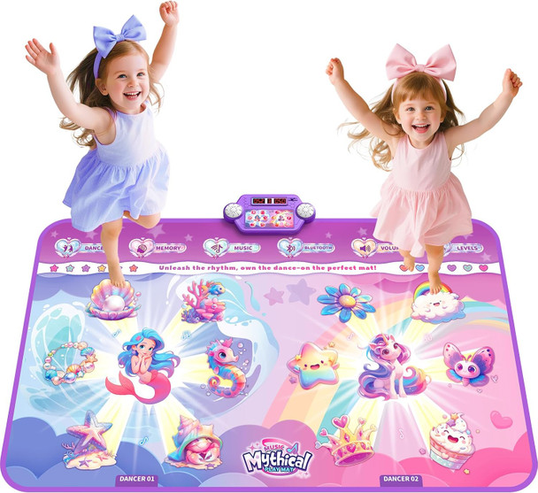 Muzrees Rechargeable Kids Dance Mat XL Bluetooth Electric Dance Mats Toy for Kids Girls Challenge Unicorn Dance Pad for Kid Age 8-12 Christmas Birthday Music Princess Ideas for Girls 3-5 4-8
B0F7Z3DDMC