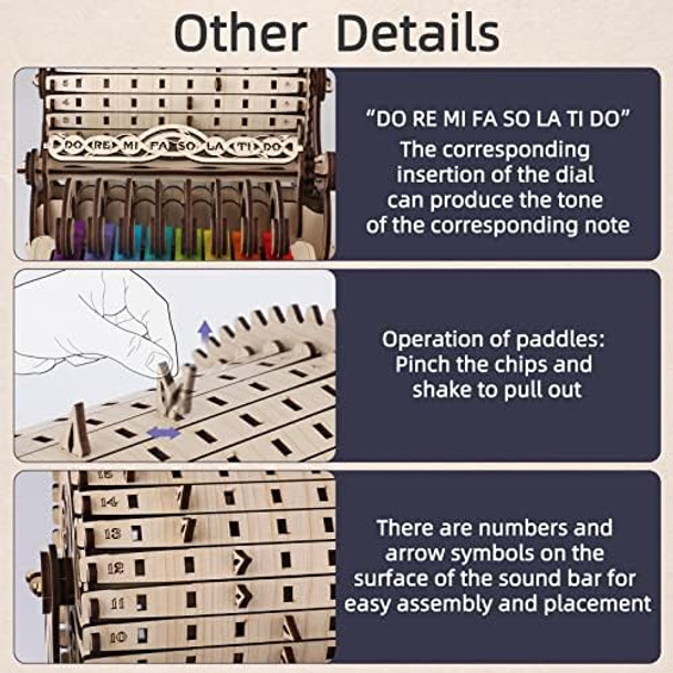 Nicknack nicknack 3D Wooden Puzzles Model Kits for Adults Piano Mechanical Music Box Model Wooden Xylophone Toy
B0B64Y19K3