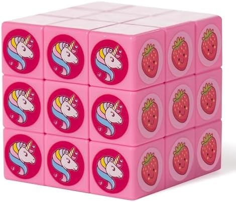 Nubbo Magic Cube 3x3 for Girls Pink Color and Smooth Stickerless Game Brain for Kids - Educational Smart Fun Puzzle Toy Ideal Birthday The Original Little Unicorn Kawaii Room Desk Decor
B0CT4745PH
