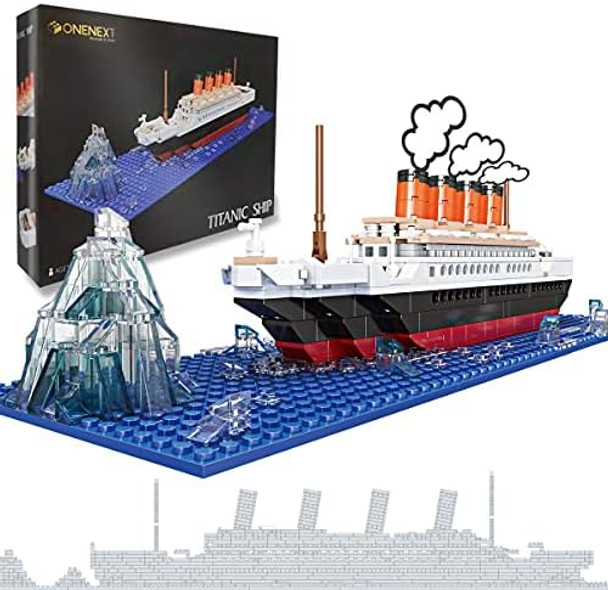 Onenext RMS Titanic Model Large Building Block Set 548pcs 100% Compatible DIY Educational Toys 3D Puzzle for Adults and Kids
B0972QHS88
