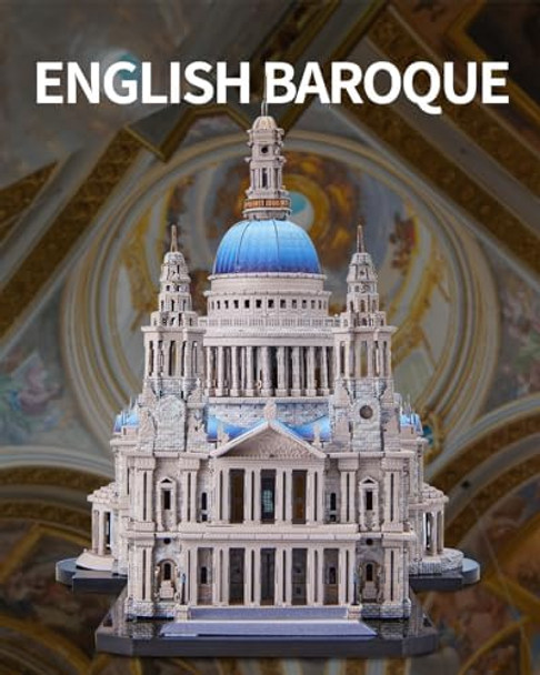 Piececool 3D Metal Puzzles for Adults St. Paul's Cathedral Metal Model Kit London Cathedral Architecture Building Kits DIY Hobbies Crafts for Adult Family TimeHome Decor Best s
B0F4JWRVBX