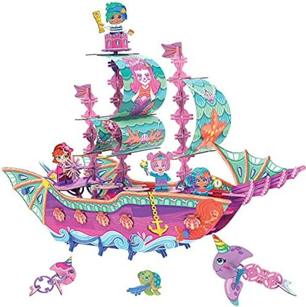 Pinxies Marvelous Mermaid Ship Build-Your-Own Magical Boat Play Set Kids 3D Puzzle Toy - STEM Girl Toys Ages 6-7 and Up
B08JHDXMTJ